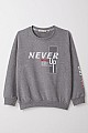 Erkek Çocuk Sweatshirt Motivasyon Temalı Koyu Gri Melanj (8-12 Yaş)