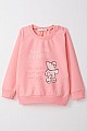 Kız Çocuk Sweatshirt Ayıcık & Yazı Baskılı Pembe (1.5-5 Yaş)