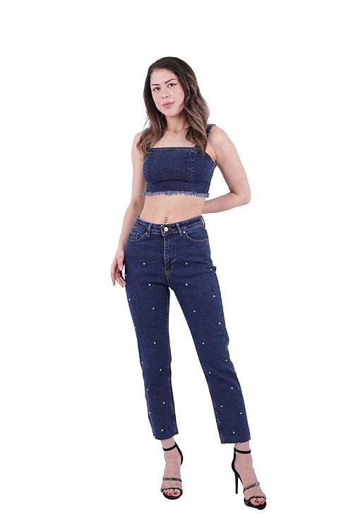 Droplu Mom Fit Pantolon 1724-26-(26-31)