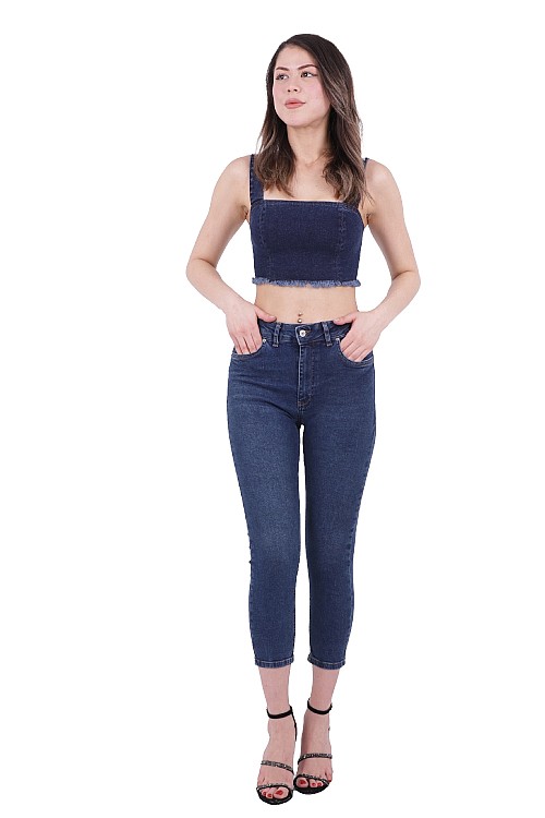 Kısa Erkek Skinny Kot Pantolon 810-01-(26-28)